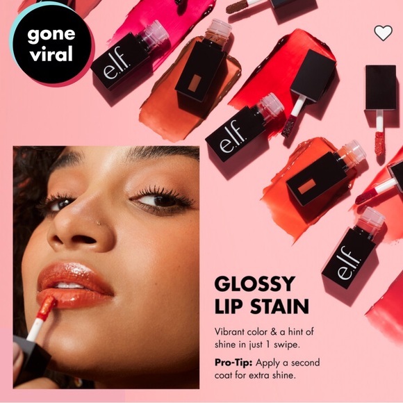 NWT e.l.f. Glossy Lip Stain Spicy Sienna - Picture 6 of 7